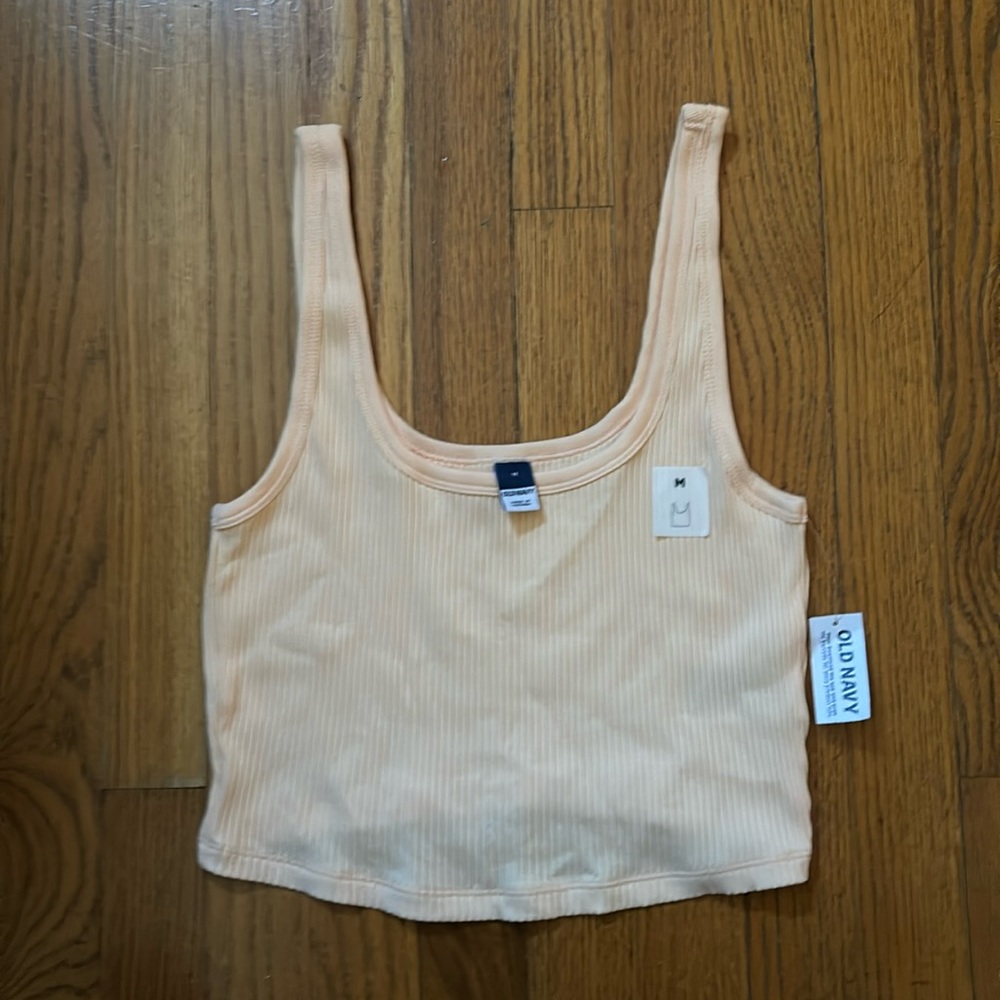 Cropped ribbed tank top